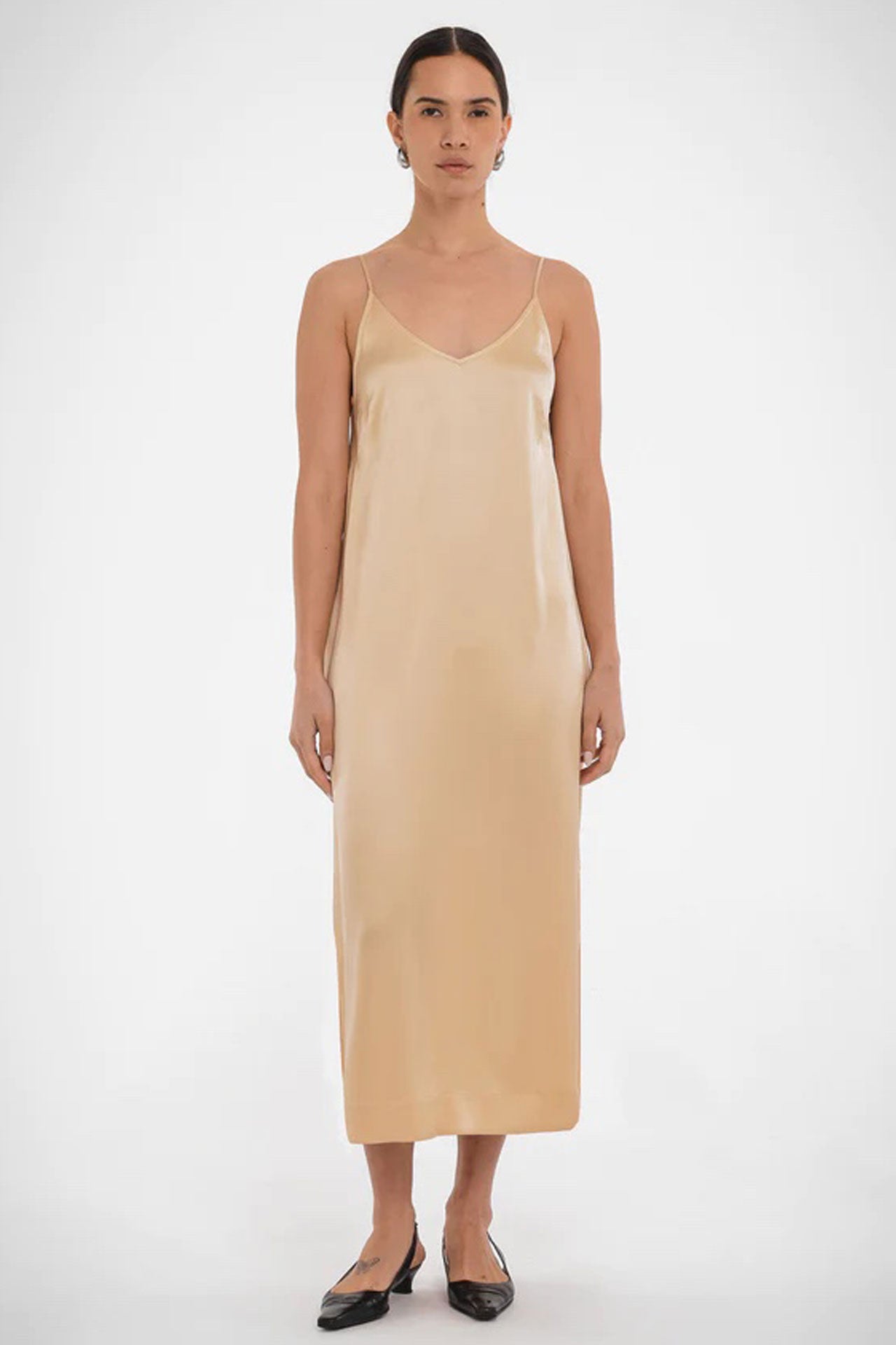 Paper Label Shay Slip Dress | Shifting Sand, Designed in Canada