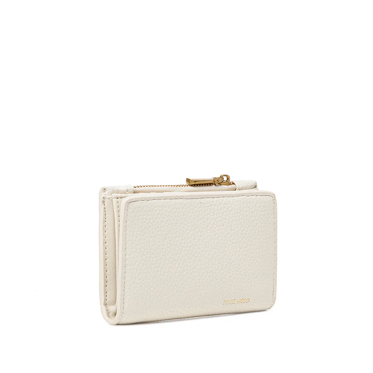 Pixie Mood Aiko Wallet | Coconut Creme Pebbled, Vegan Leather
