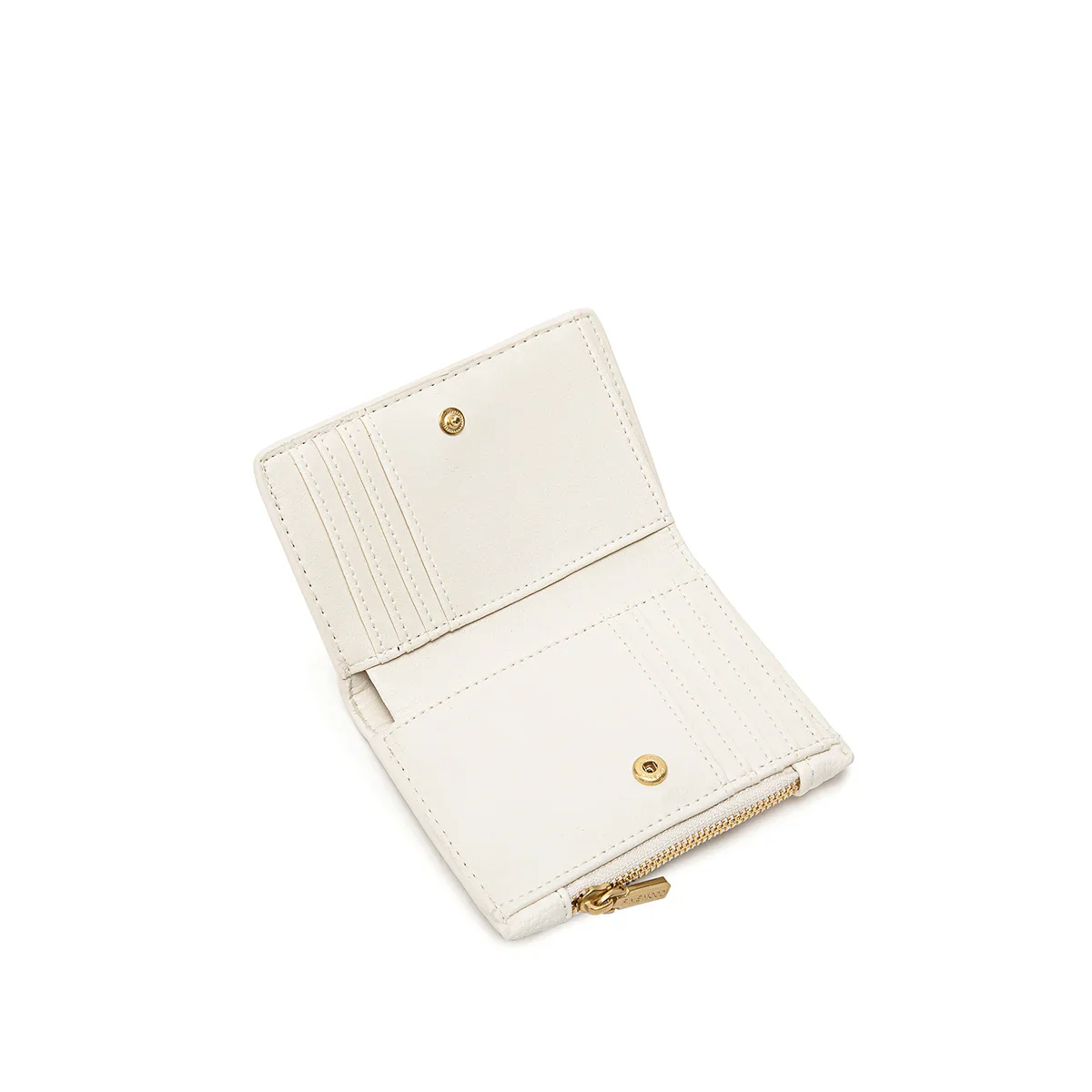 Pixie Mood Aiko Wallet | Coconut Creme Pebbled, Vegan Leather