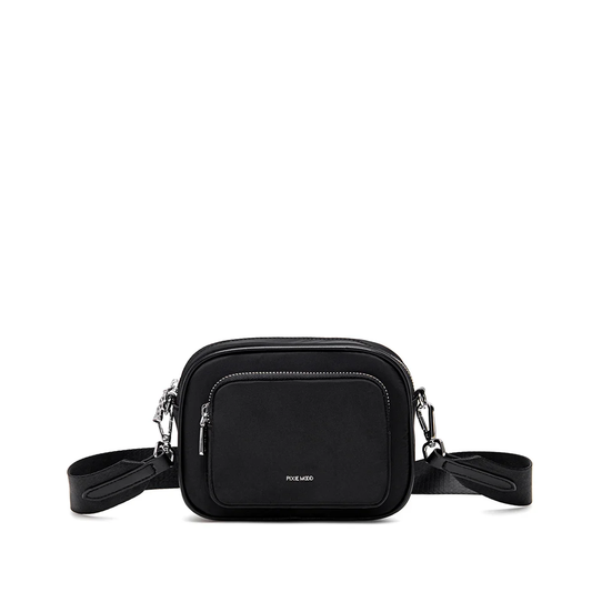 Pixie Mood Daisy Crossbody Bag | Black Nylon, Vegan Leather