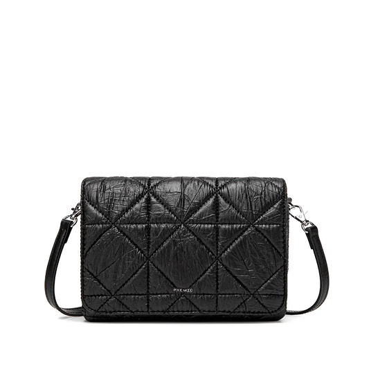 Pixie Mood Gianna Crossbody Bag | Black Quilted, Vegan Leather