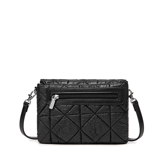 Pixie Mood Gianna Crossbody Bag | Black Quilted, Vegan Leather