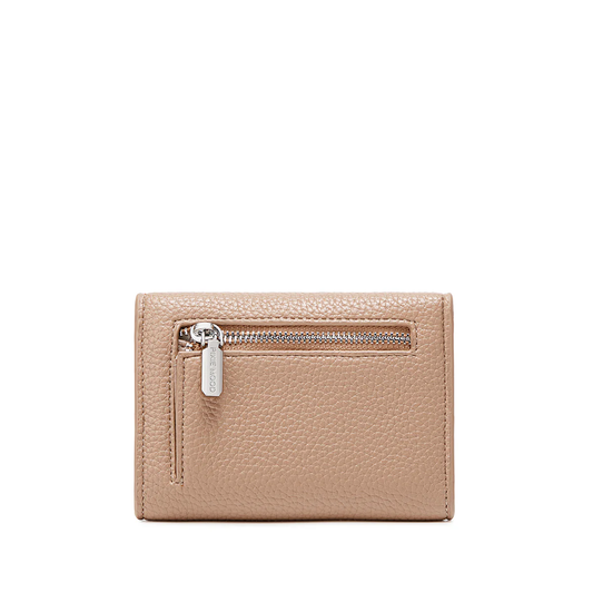 Pixie Mood Mavis Mini Wallet | Latte Pebbled, Vegan Leather