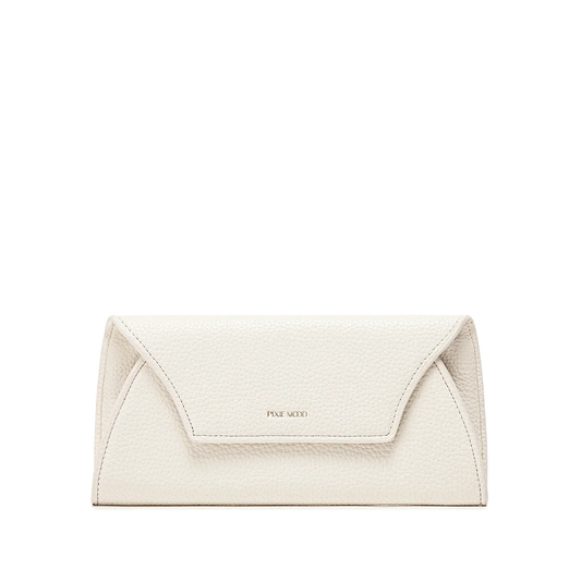 Mavis Wallet | Coconut Cream Pebbled, Vegan Leather