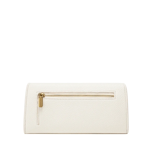Mavis Wallet | Coconut Cream Pebbled, Vegan Leather