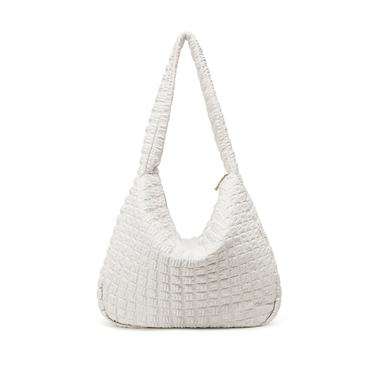 Waffle Shoulder Bag - Coconut Cream