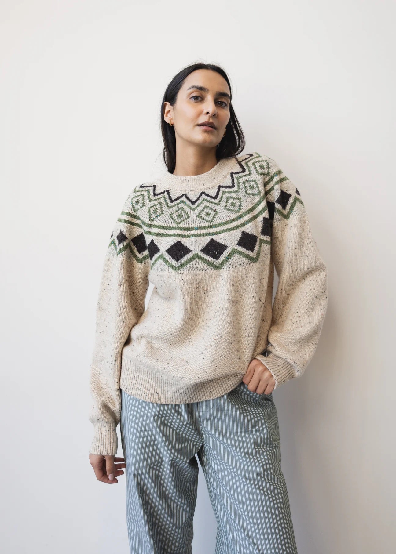 Elisha Sweater - Vintage Oat Combo
