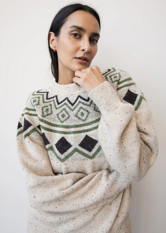 Elisha Sweater - Vintage Oat Combo