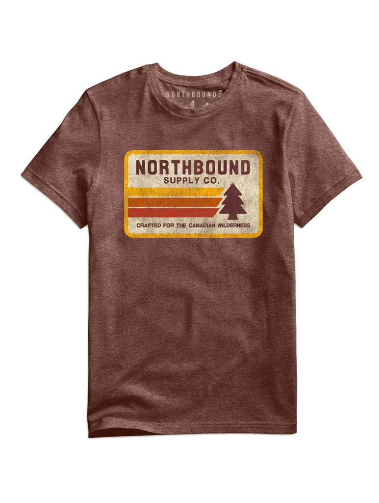 Northbound Supply Corp, Retro Pine T-Shirt | Brown Heather