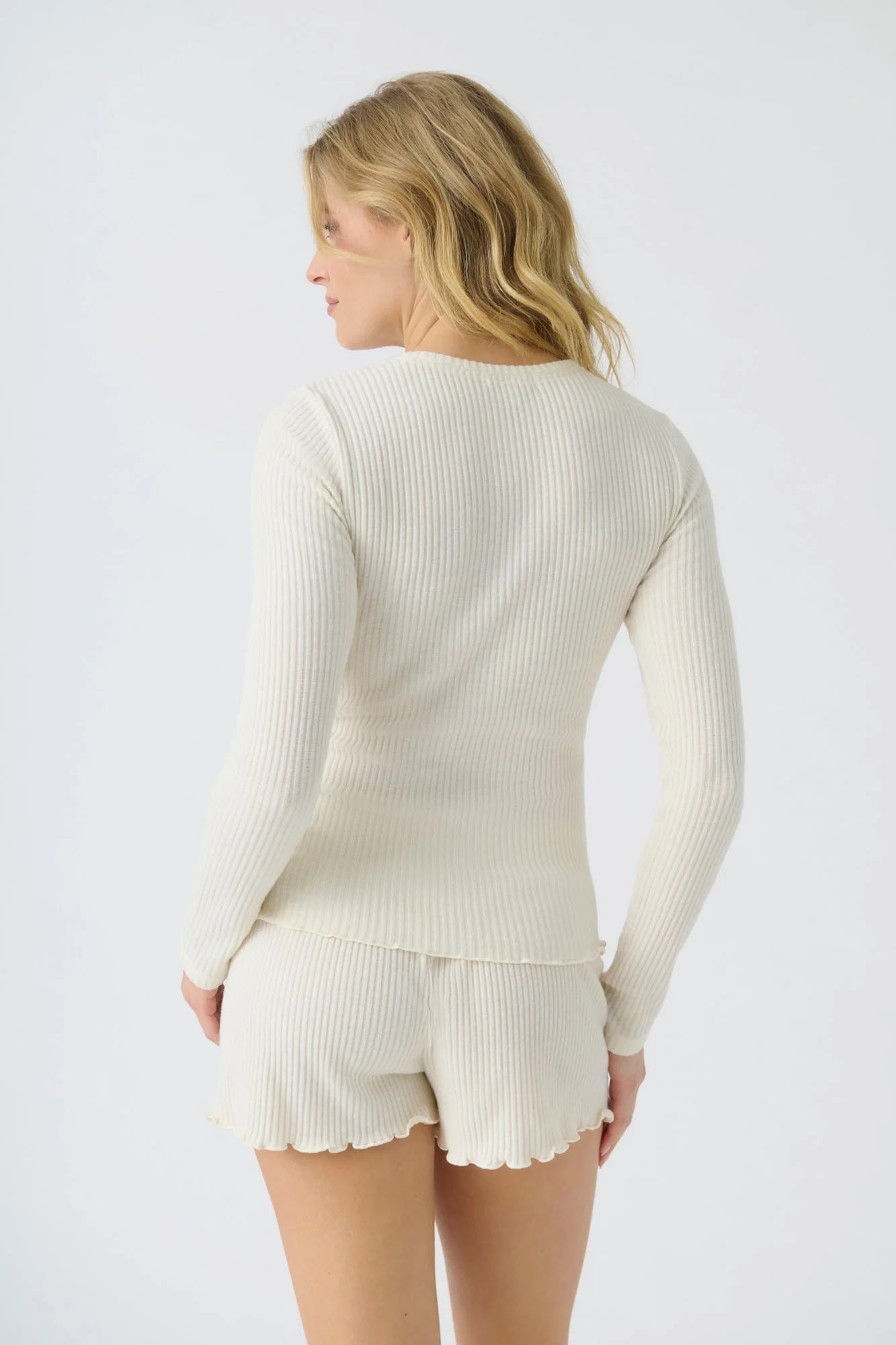 PJ Salvage Reloved Rib Top | Natural, Designed in the USA