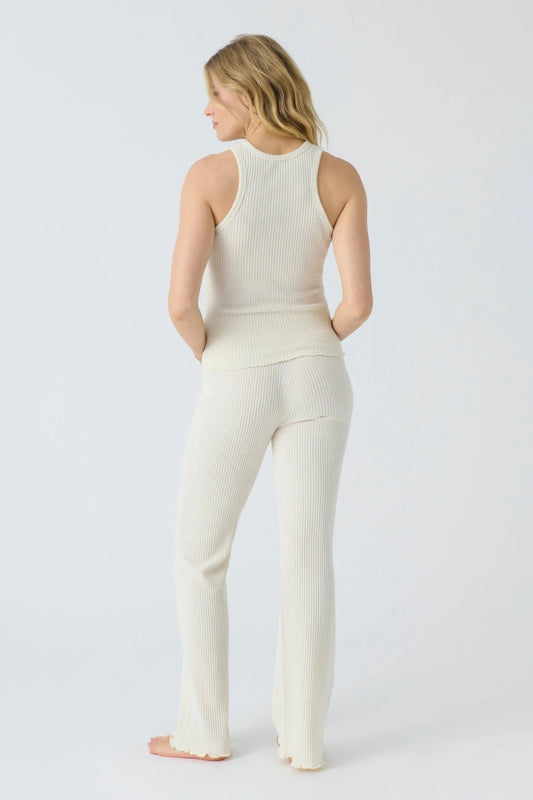 PJ Salvage Reloved Rib Pant | Natural, Designed in the USA