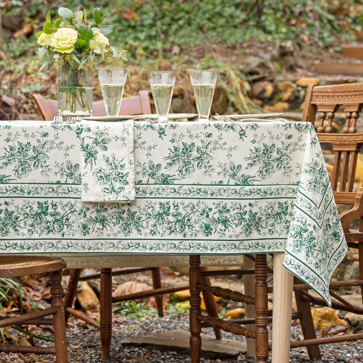 April Cornell Cotton Tablecloth, Rosalind Ivy | Designed in Canada