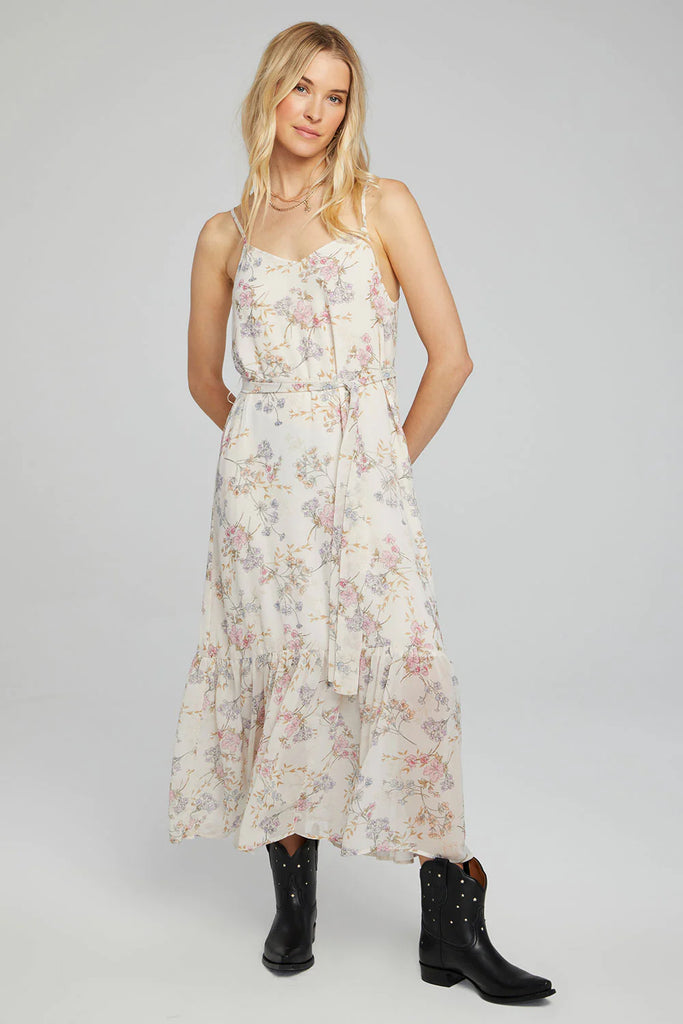 Saltwater Luxe Rossen Midi Dress, Vanilla | Designed in the USA