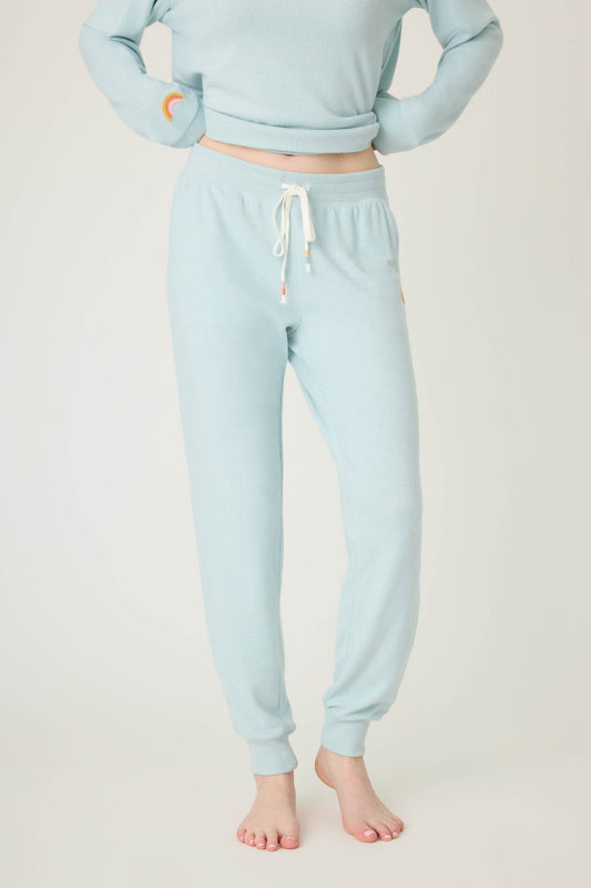 PJ Salvage Sunshine On My Mind Banded Pant | Dusty Blue