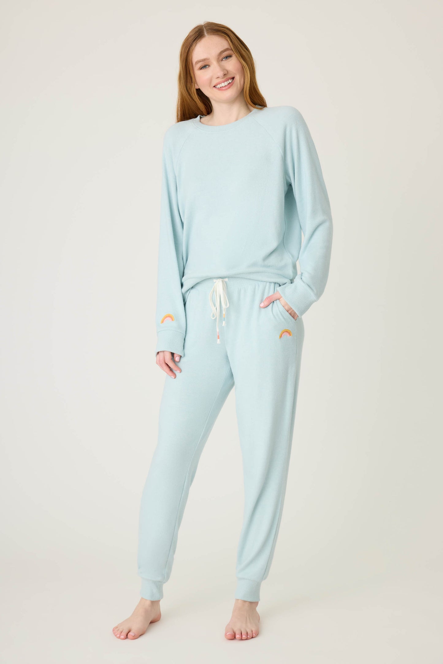 PJ Salvage Sunshine On My Mind Banded Pant | Dusty Blue