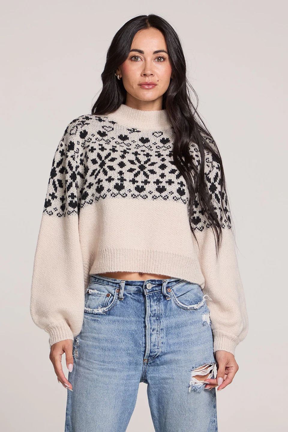 Saltwater Luxe Emilia Sweater | Vanilla, Designed in the USA