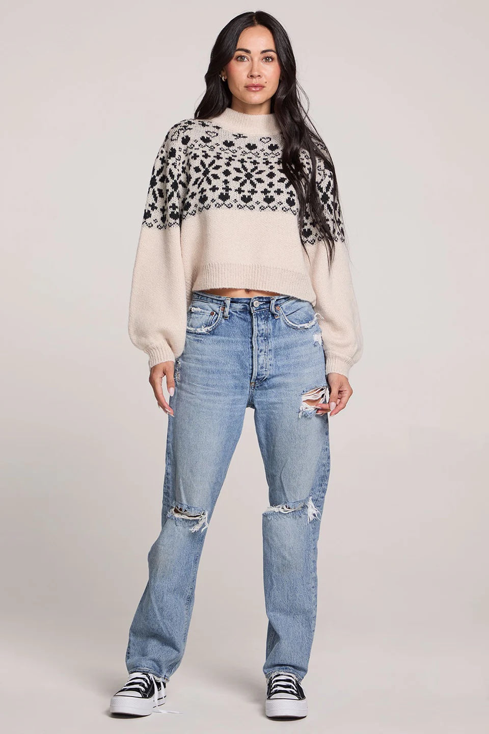 Saltwater Luxe Emilia Sweater | Vanilla, Designed in the USA