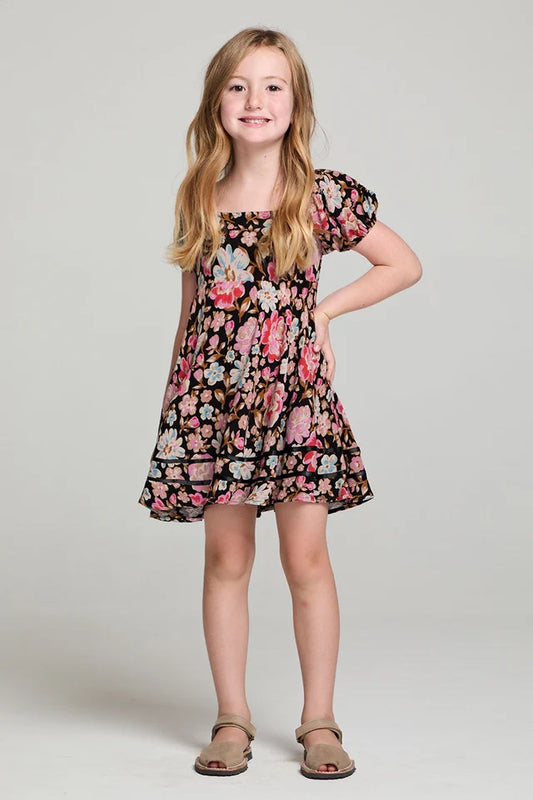 Saltwater Luxe Ezmeigh Kids Dress | Multi, Designed in the USA