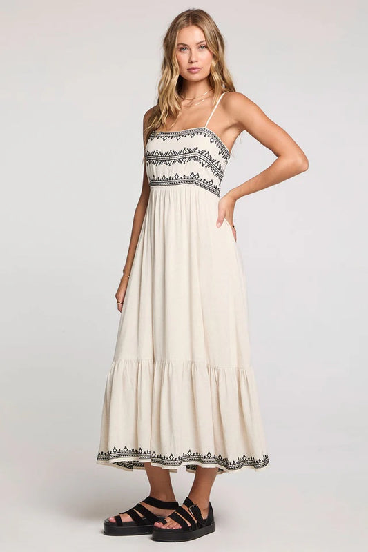 Saltwater Luxe Zaelie Midi Dress | Natural