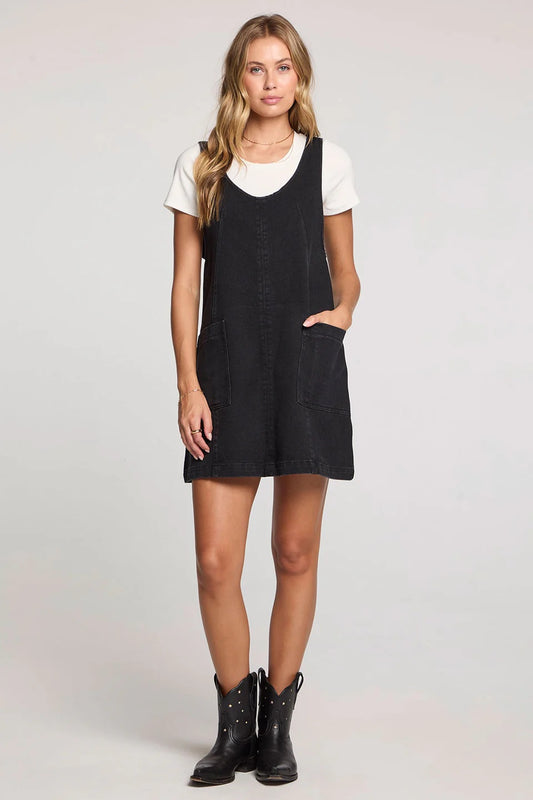 Saltwater Luxe Alayna Mini Dress | Washed Black