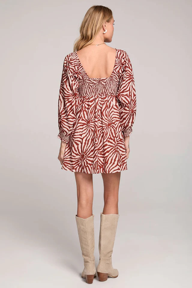 Saltwater Luxe Ambre Linen Mini Dress - Rustic, Designed in the USA