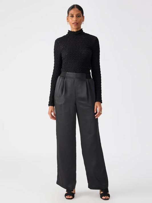Sanctuary Gabriela Satin Pant | Black, Designed in USA