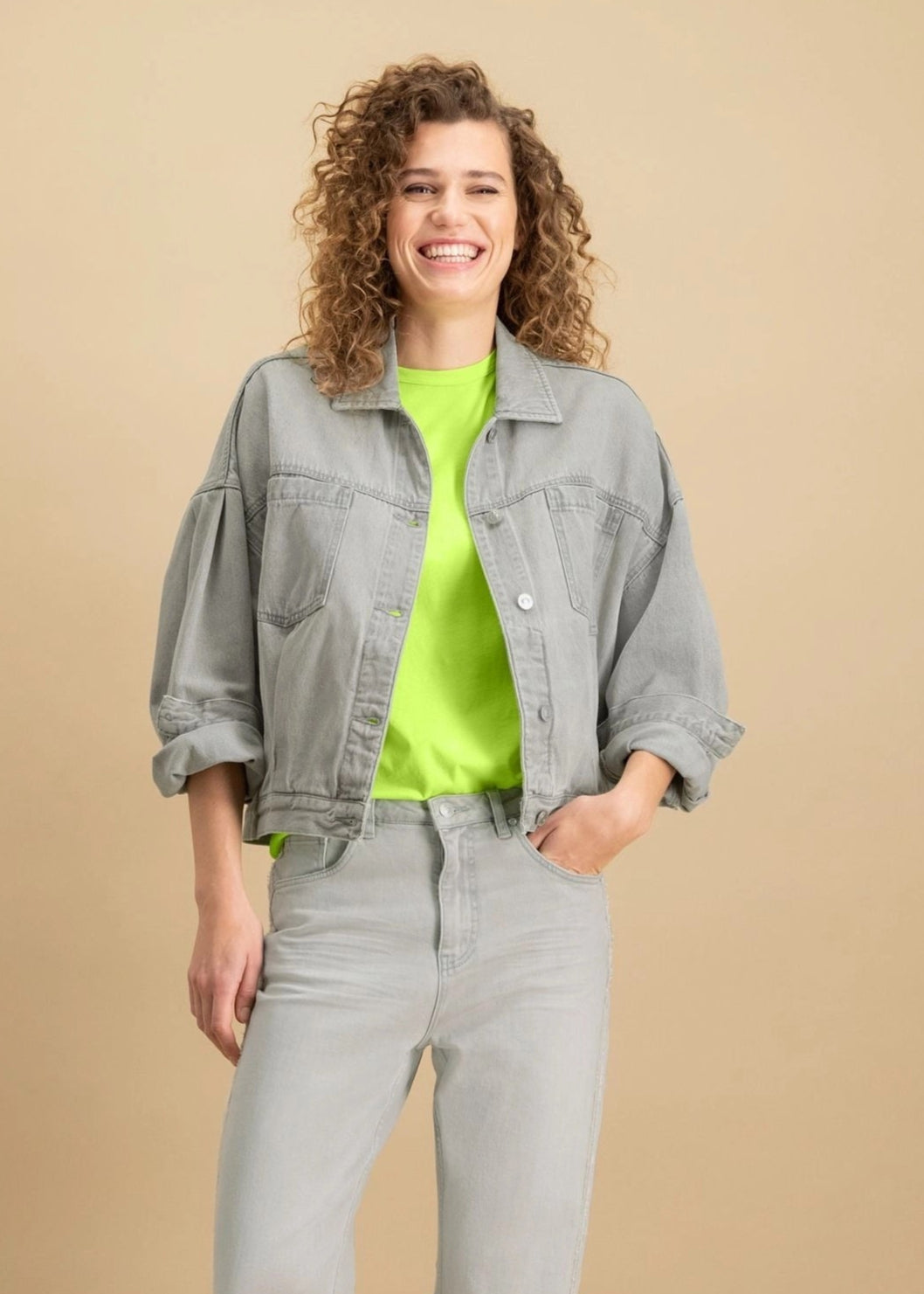 Circle Of Trust Sasha Denim Jacket | Delicate Grey