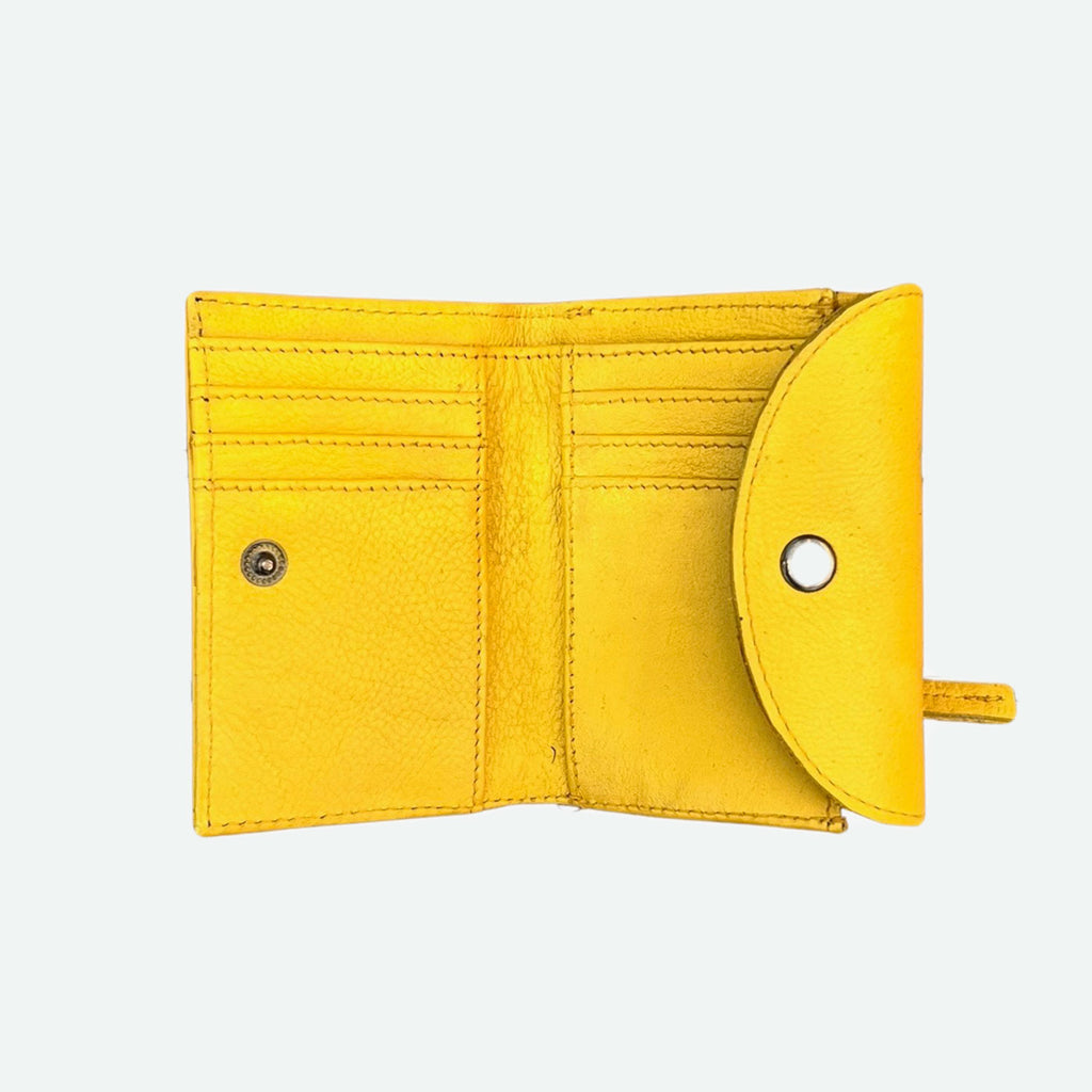 Sticks and Stones Antwerp Wallet | Sunflower Yellow, Genuine Leather