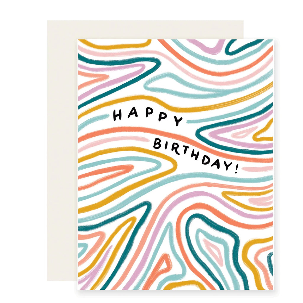 Slightly Stationary Birthday Card | Contour, Made in the USA