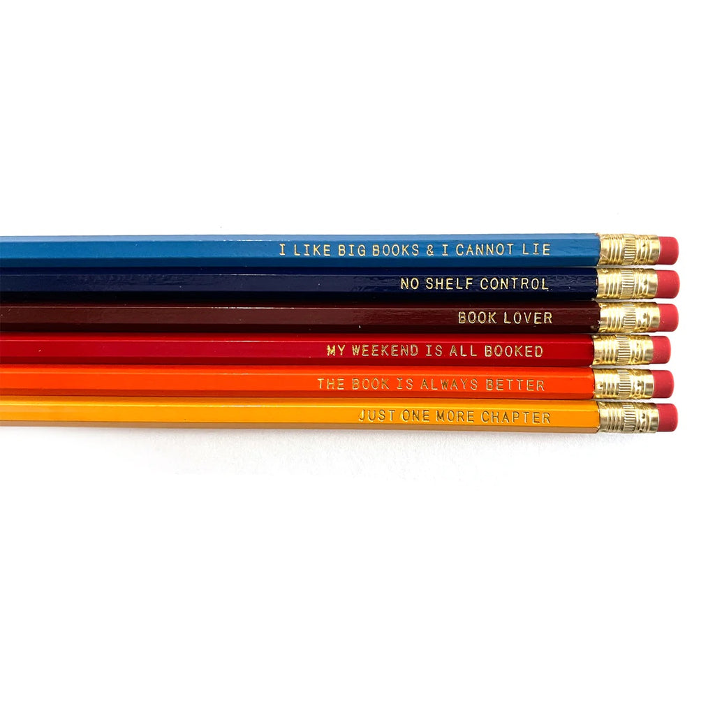 Slightly Stationary Book Lover Pencils | Singles, Made in the USA