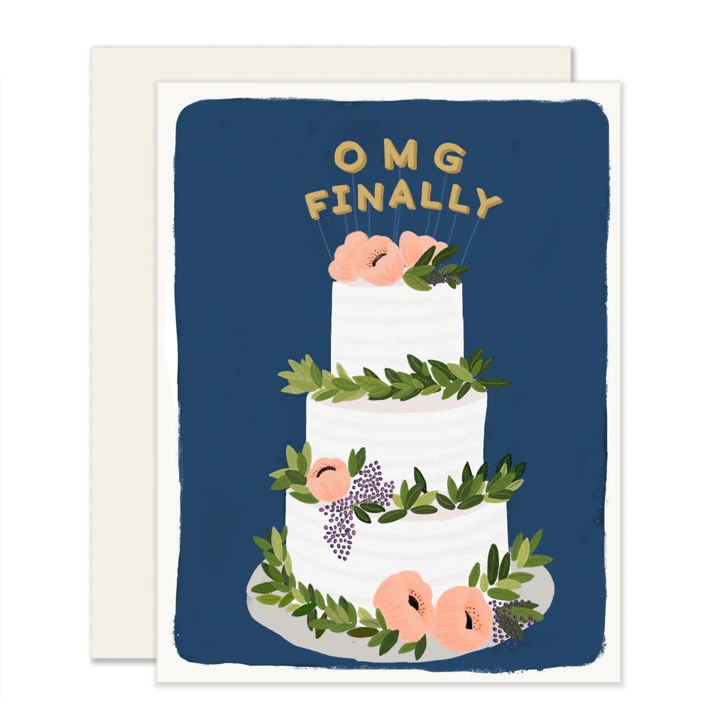 Slightly Stationary Wedding Card | OMG Finally, Made in the USA