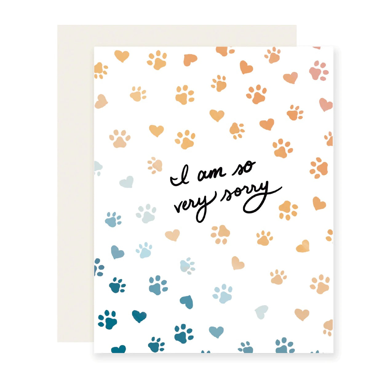 Slightly Stationary Empathy & Sympathy Card | Paw Rainbow