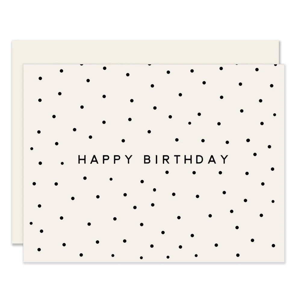 Slightly Stationary Birthday Card | Simple Dots, Made in the USA