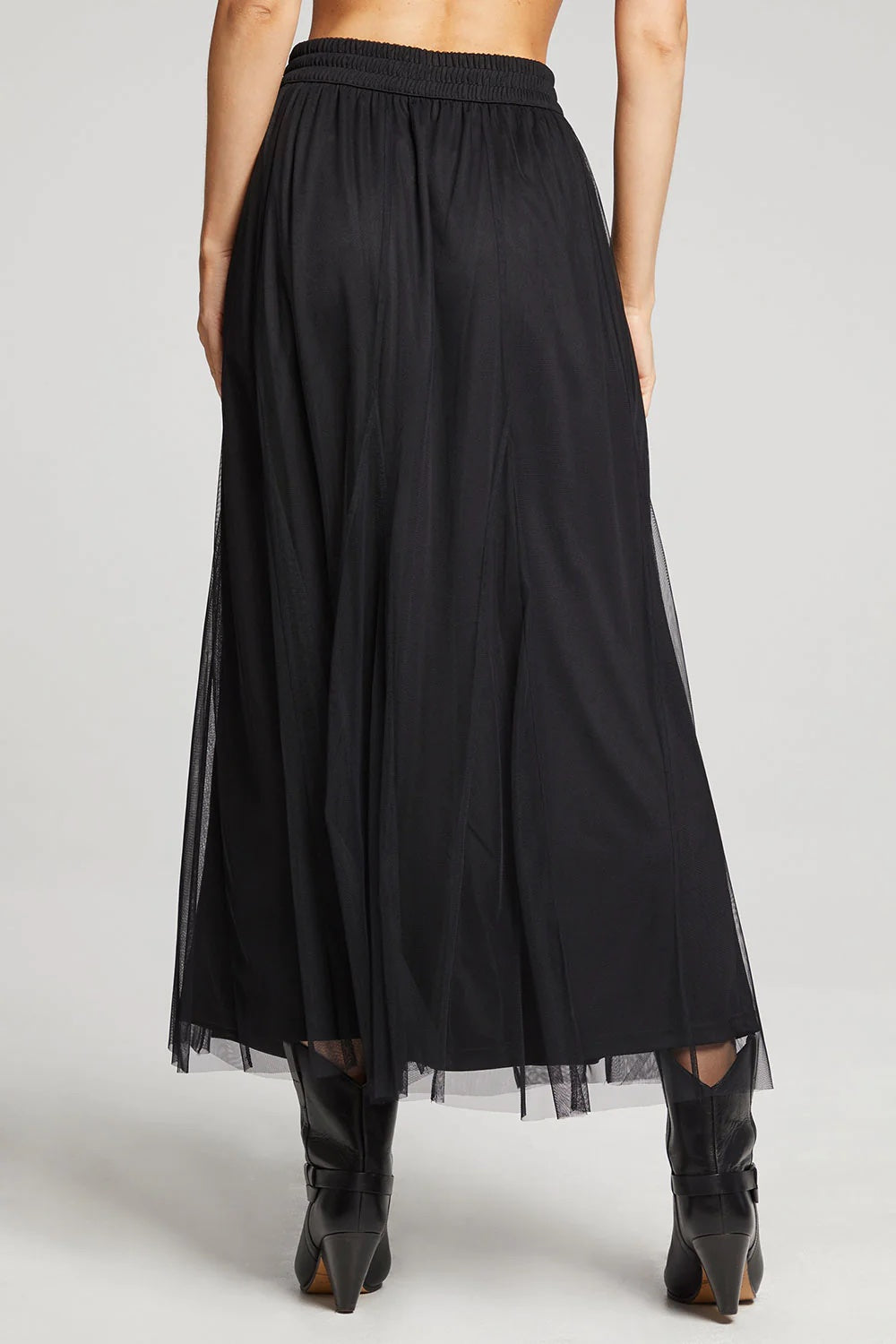 Saltwater Luxe Damon Maxi Skirt, Black | Designed in the USA