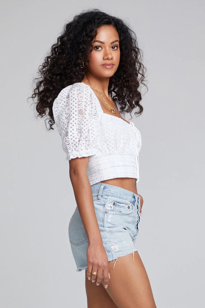 Saltwater Luxe Riaz Top | White, Designed in the USA