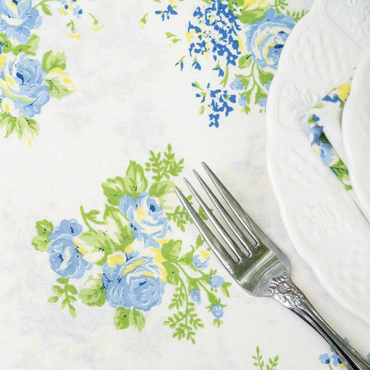 April Cornell - Cotton Tablecloth - Estella Blue