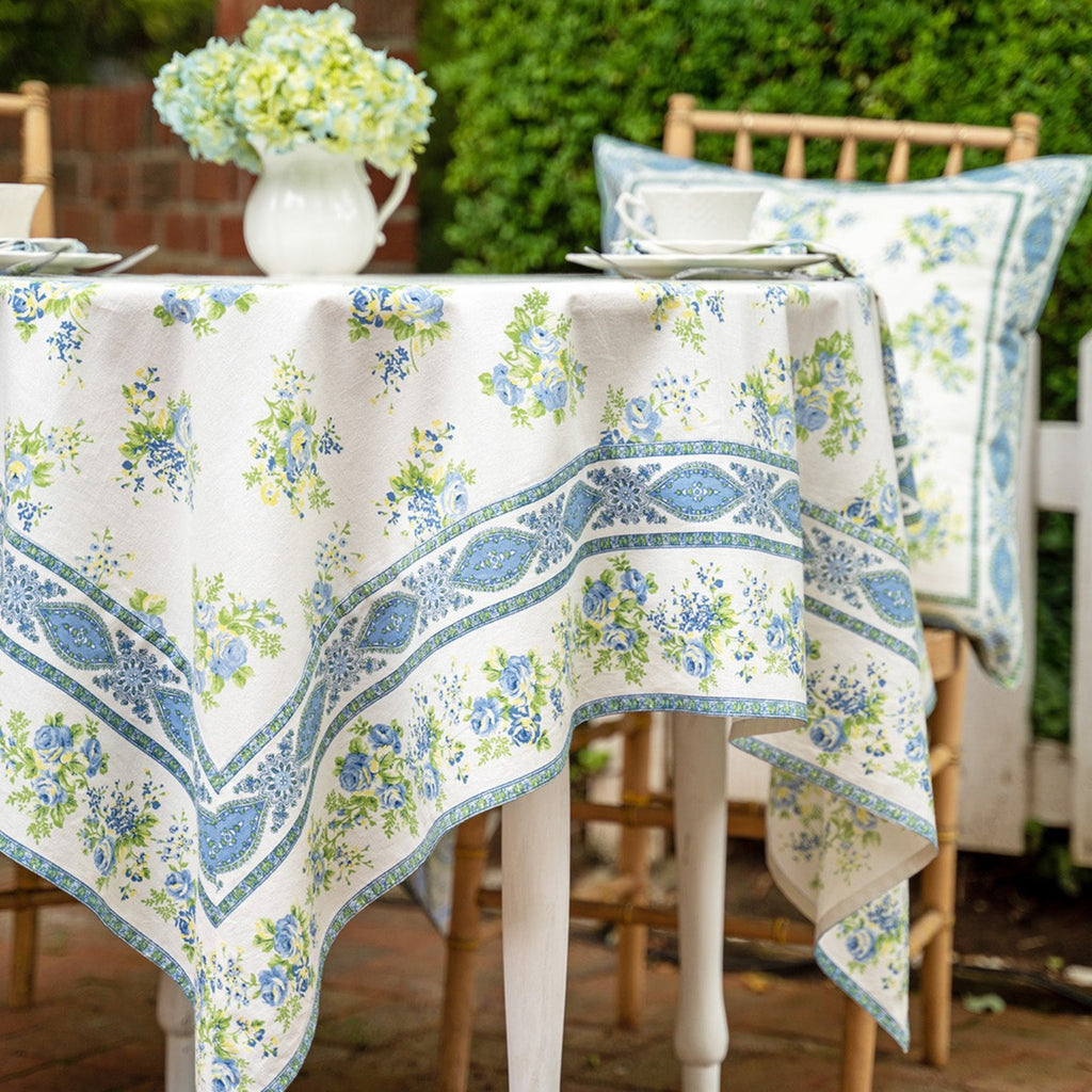 April Cornell - Cotton Tablecloth - Estella Blue