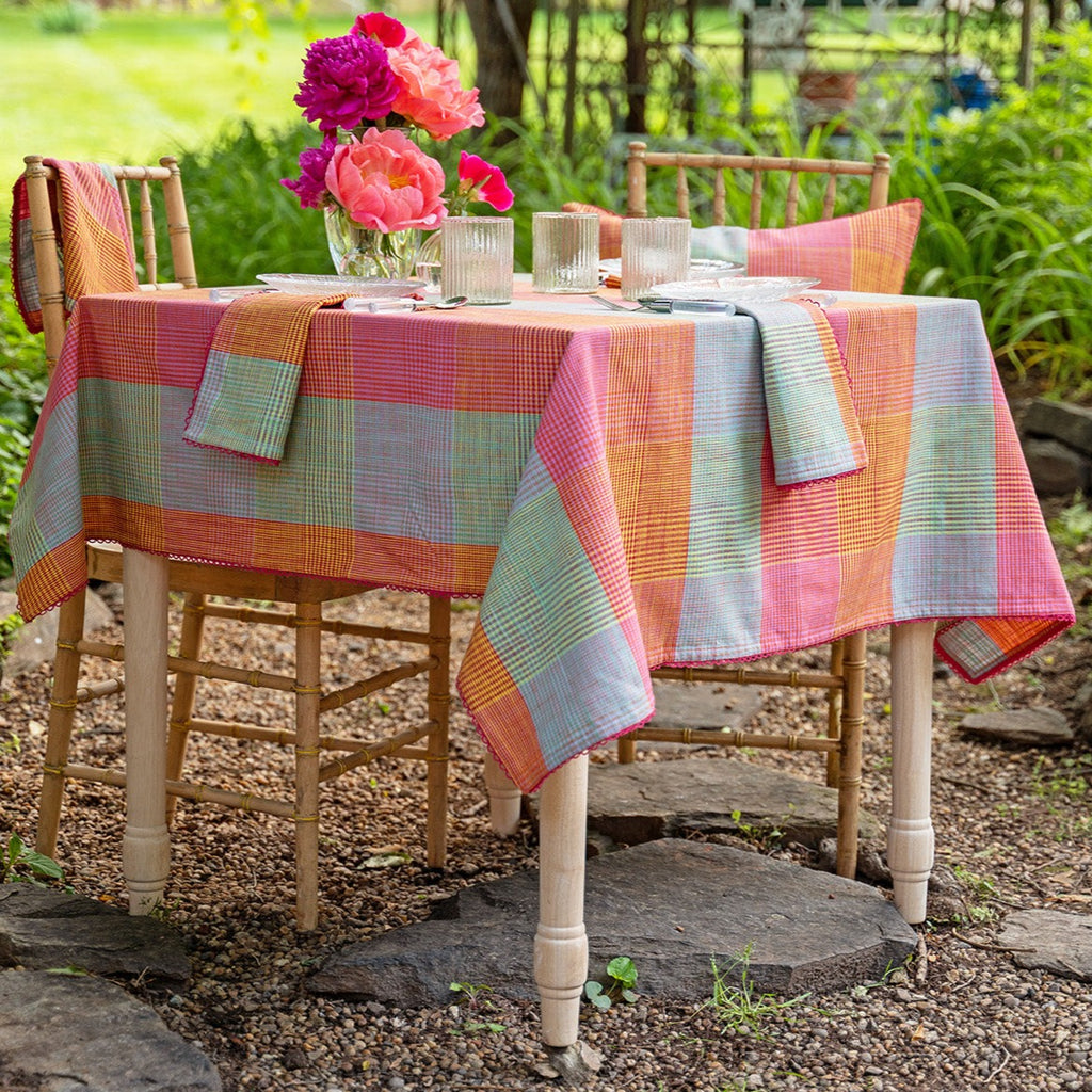 April Cornell - Cotton Tablecloth - Madras Plaid