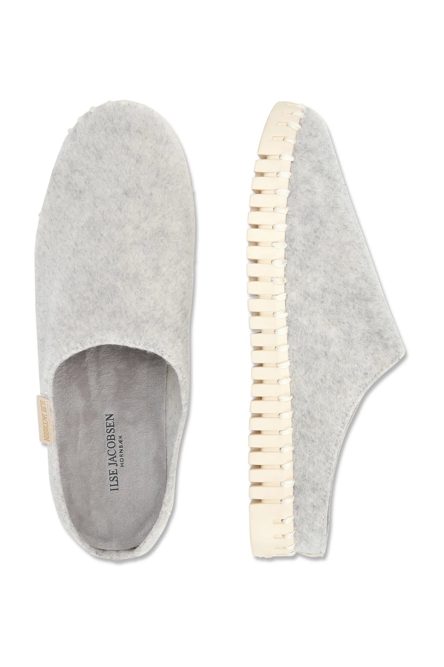 Ilse Jacobsen Tulip Felted Fuzzy Mules | Heather Grey