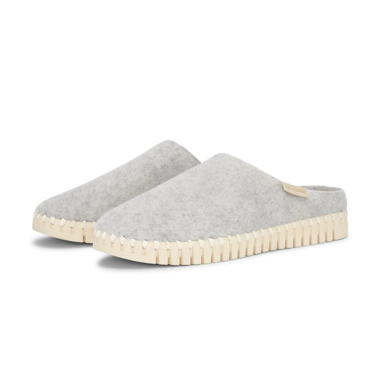 Ilse Jacobsen Tulip Felted Fuzzy Mules | Heather Grey