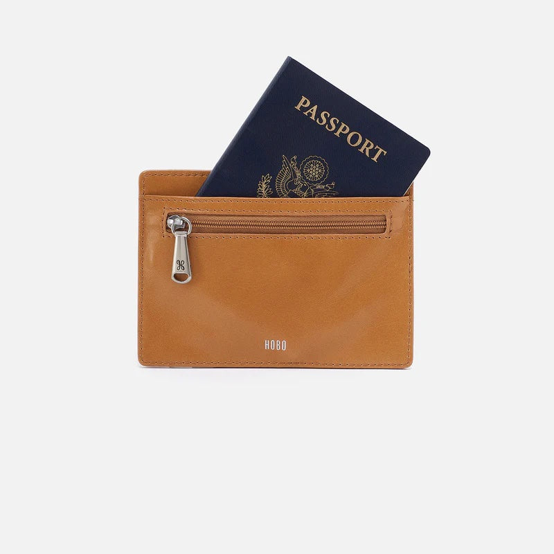 Hobo Bags Euro Slide Wallet Natural | Vintage Leather Passport Wallet