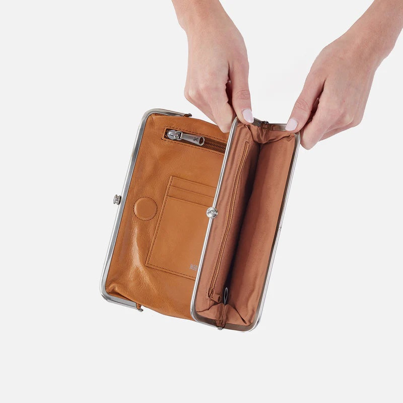 Hobo Bags Lauren Wallet Natural | Vintage Leather Clutch