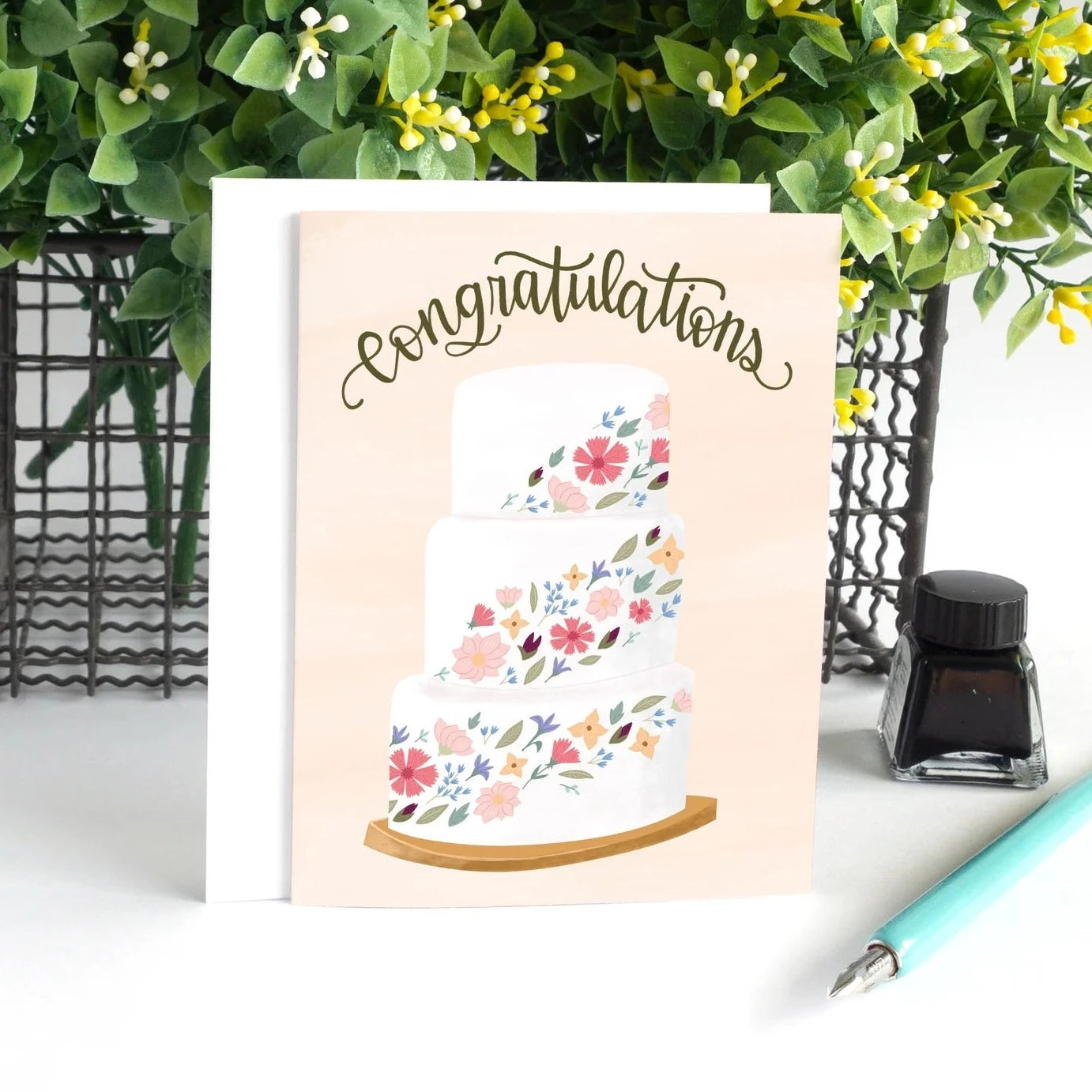 Pedaller Designs Wedding Card, Congratulations | Designed in Canada