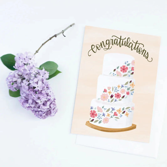 Pedaller Designs Wedding Card, Congratulations | Designed in Canada