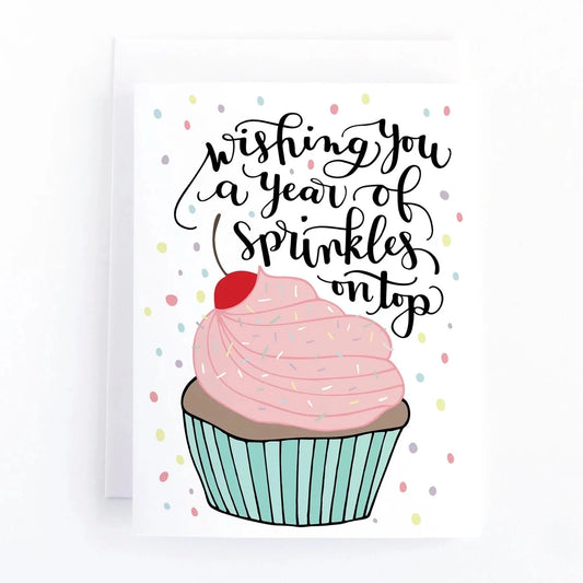 Pedaller Designs Birthday Card, Year Of Sprinkles |  Made in Canada