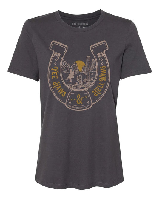 Northbound Supply Co. Yee Haws & Hell Naws T-Shirt | Designed in Canada
