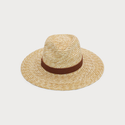 Ace of Something Zephyr Fedora, Natural | 100% Wheat Straw