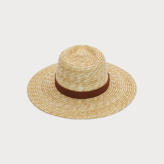 Ace of Something Zephyr Fedora, Natural | 100% Wheat Straw