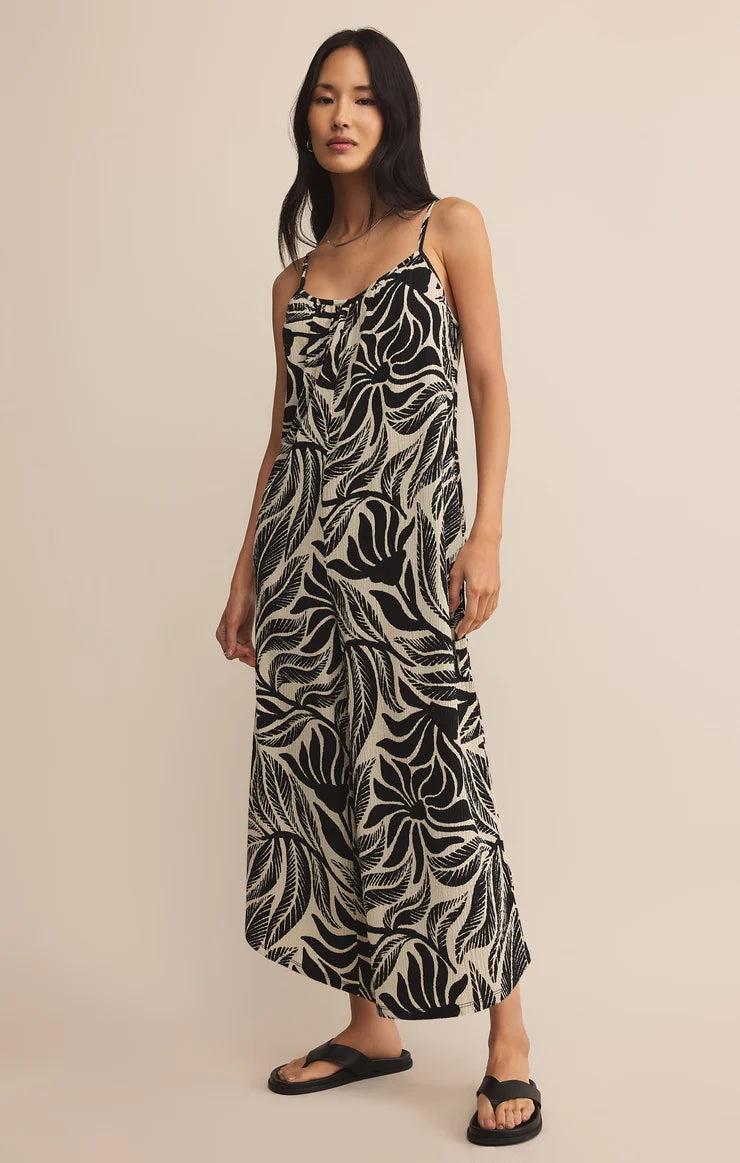 Z Supply Flared Palm Jumpsuit | Black