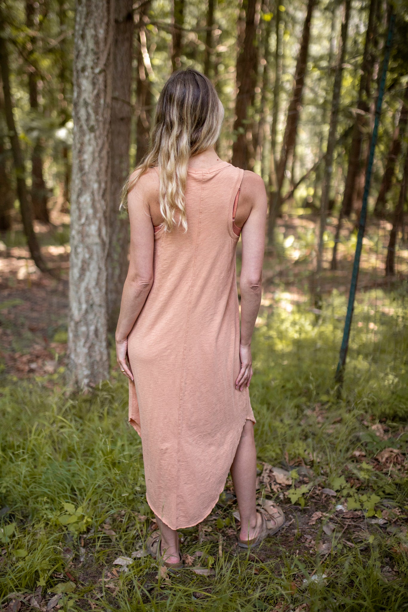 Z Supply Reverie Handkerchief Dress, Melon | Designed in the USA